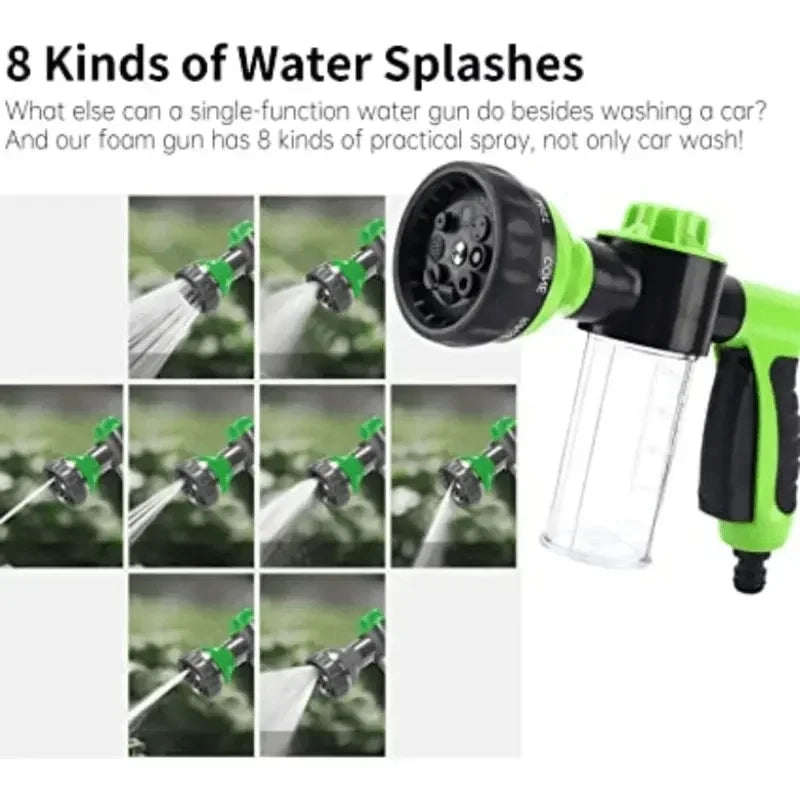 8-in-1 High Pressure Foam Spray Gun – Car Wash & Garden Hose Nozzle