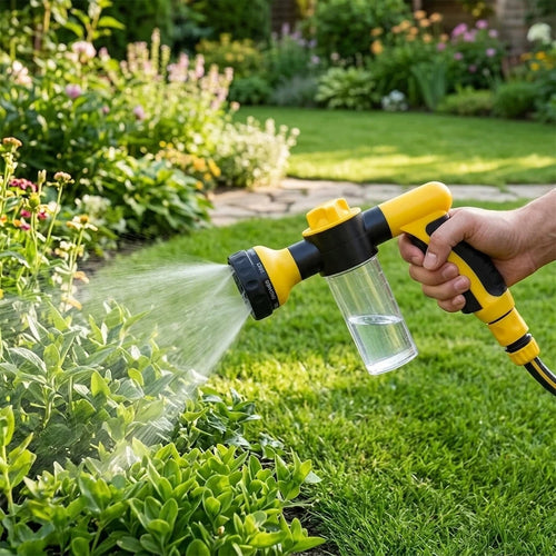 8-in-1 High Pressure Foam Spray Gun – Car Wash & Garden Hose Nozzle