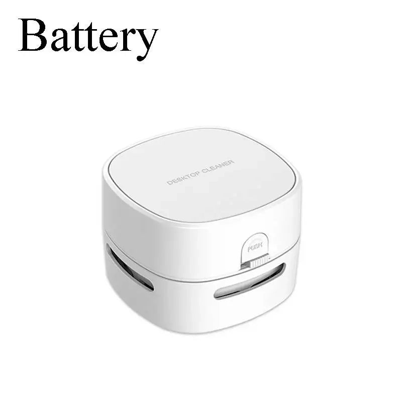 Handheld Mini Desktop Vacuum Cleaner – 360° Rotating Portable Dust Remover