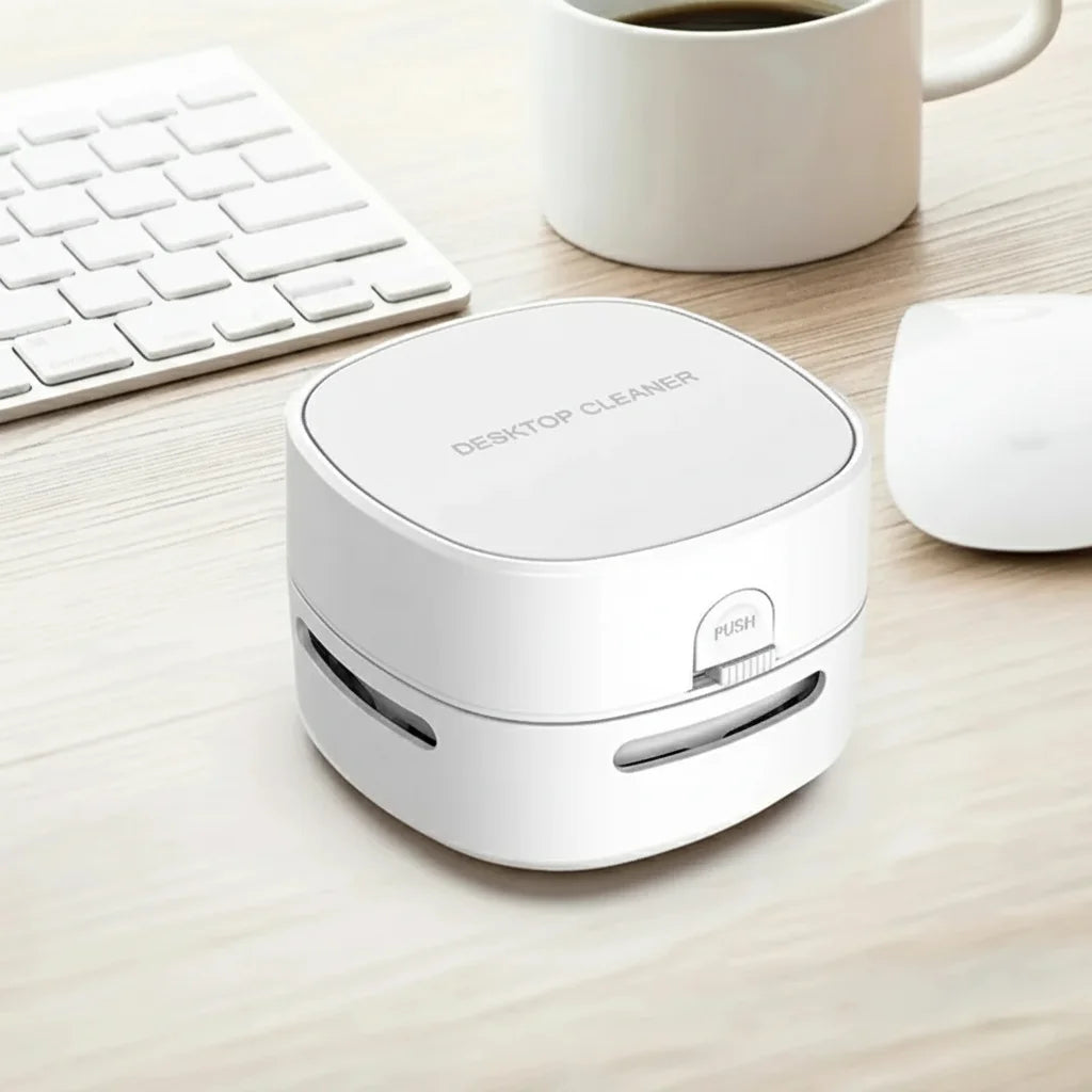 Handheld Mini Desktop Vacuum Cleaner – 360° Rotating Portable Dust Remover